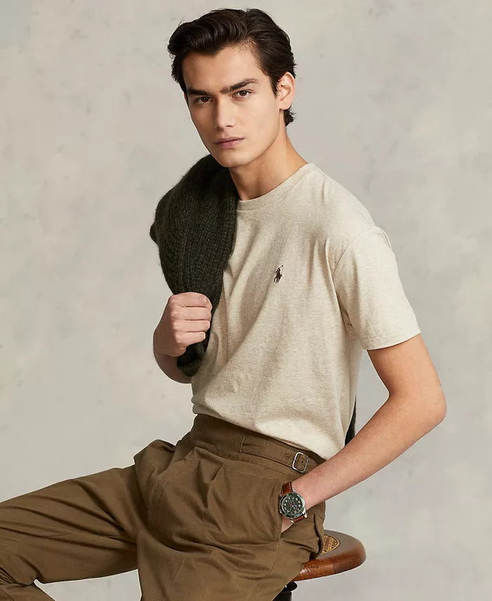 Classic Short Sleeve Crewneck T-Shirt in Expedition Dune Heather - Madison's Niche