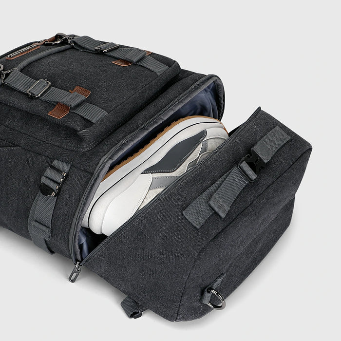 WITZMAN A568-2 canvas travel backpack product view 7