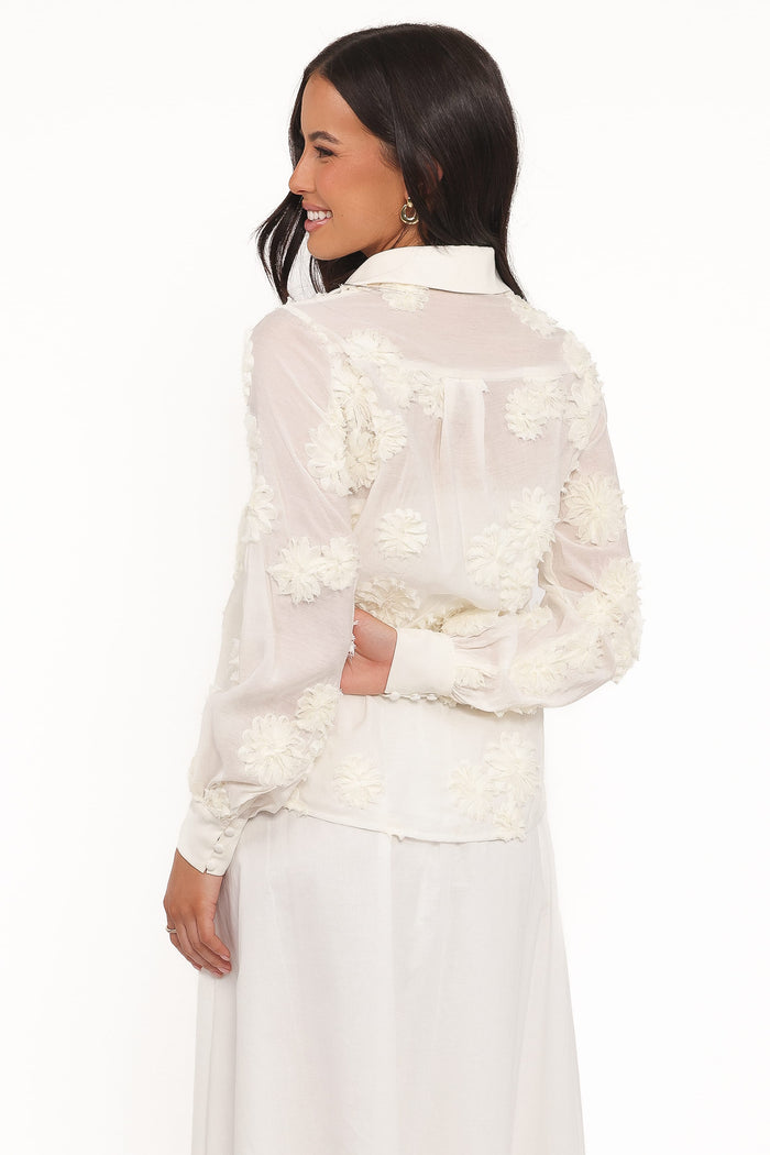 Petal and Pup USA TOPS Cliona Shirt - Cream