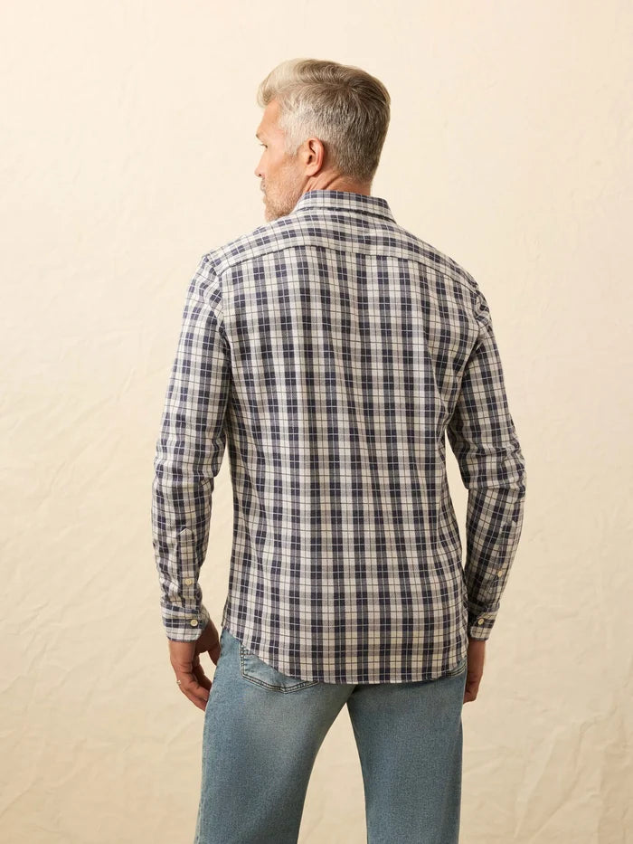 Coastline Knit Shirt in Royal Canyon Plaid - Madison's Niche