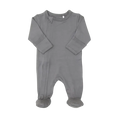 Coccoli - Modal 2-Way Zipper Footie - Granite-Footies + Rompers (Basic)-6-9M (6M)-Posh Baby