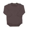 Coccoli - Modal Long Sleeve Bodysuit - Chocolate-Onesies-9-12M (9M)-Posh Baby