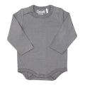 Coccoli - Modal Long Sleeve Bodysuit - Granite-Onesies-6-9M (6M)-Posh Baby