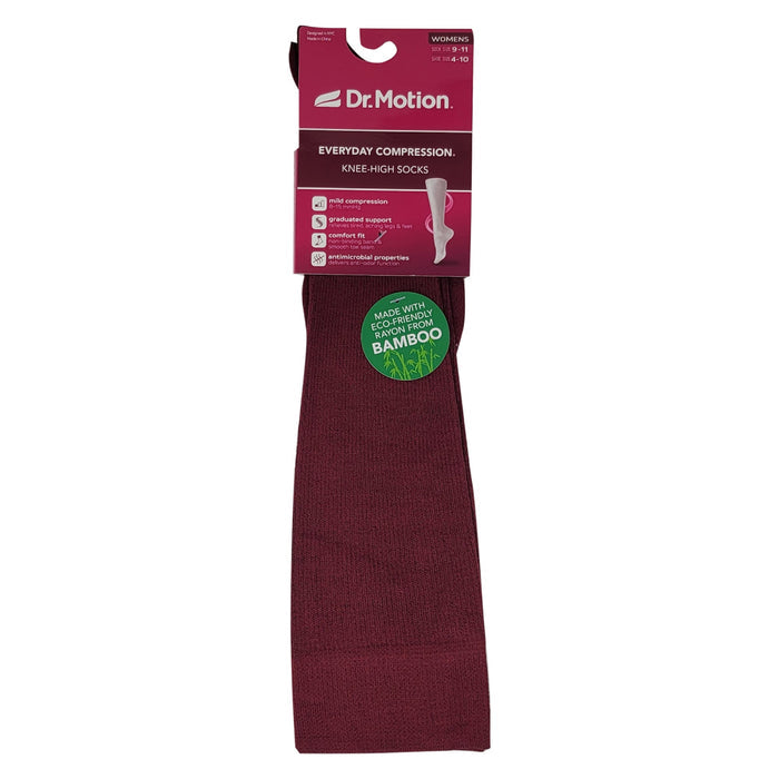 Mild compression knee-high socks for women circulation support