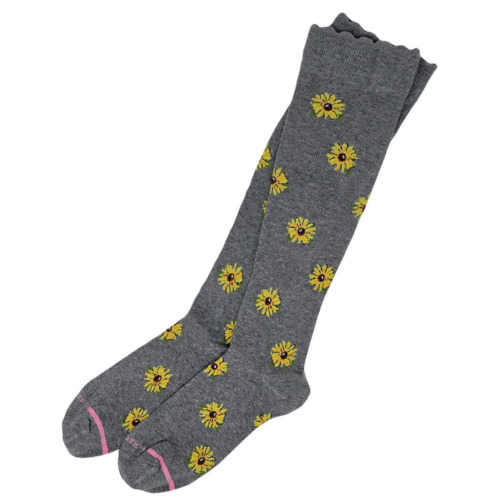Mild compression knee high socks for women to reduce leg fatigue and improve circulation”