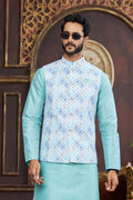 Cool Coloured Art Silk Nehru Jacket
