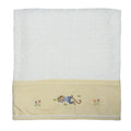 Cotton Baby Blanket Monkey Biz With Yellow Trim