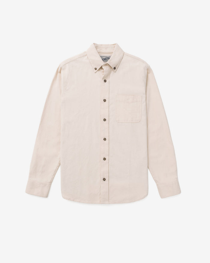 Cotton Flannel Shirt - Oatmeal
