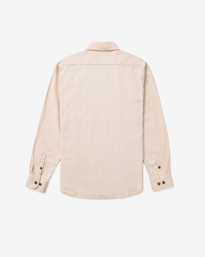 Cotton Flannel Shirt - Oatmeal