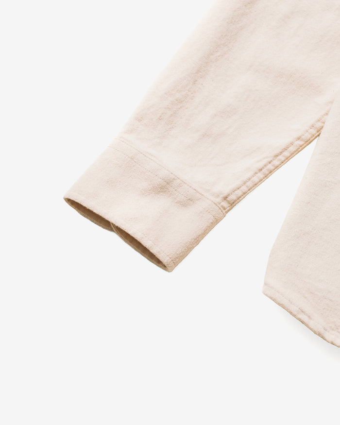 Cotton Flannel Shirt - Oatmeal