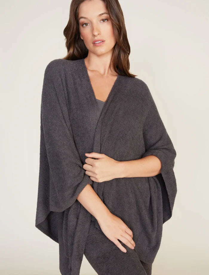 Cozy Weekend Wrap in Carbon - Madison's Niche