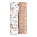 Crane Baby - 2-Pc. Swaddle Wraps - Ezra-Swaddle Blankets-Posh Baby