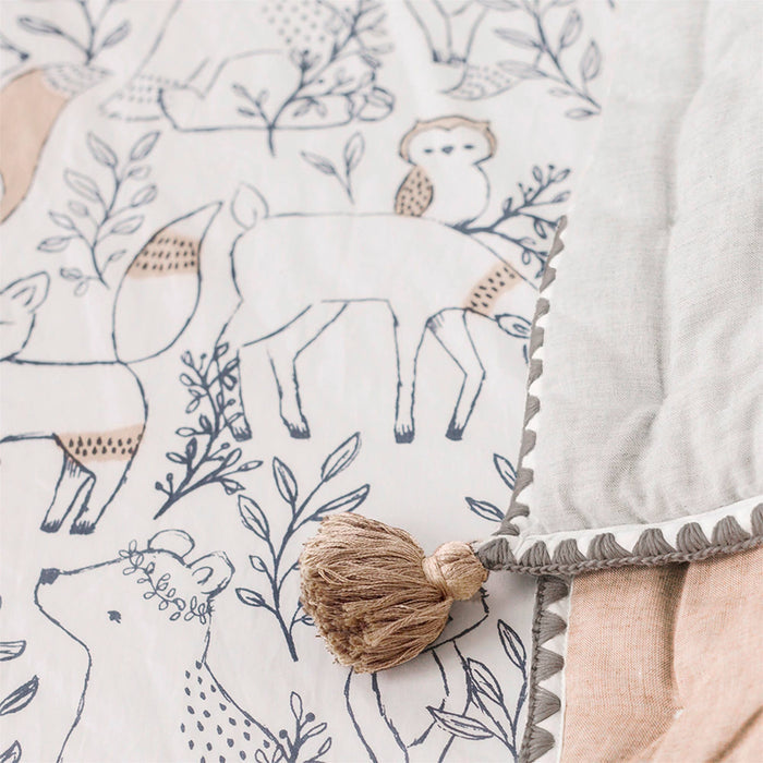 Crane Baby - Crib Sheet - Ezra-Crib Sheets-Posh Baby