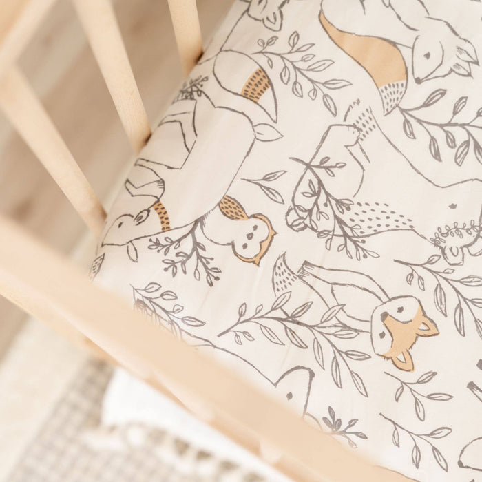 Crane Baby - Crib Sheet - Ezra-Crib Sheets-Posh Baby