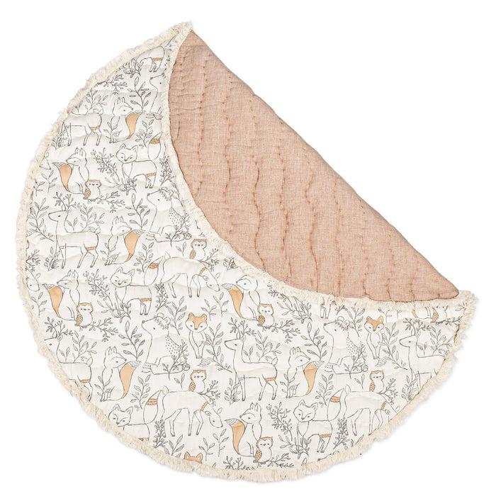 Crane Baby - Quilted Playmat - Ezra-Play Gyms + Play Mats-Posh Baby