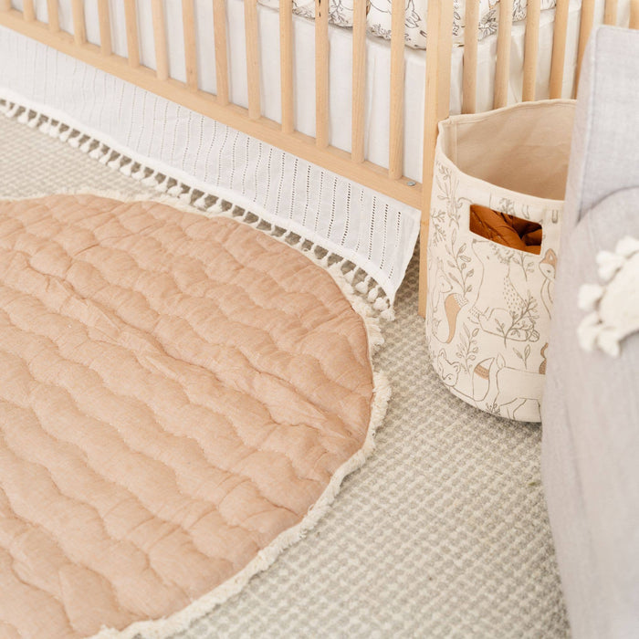 Crane Baby - Quilted Playmat - Ezra-Play Gyms + Play Mats-Posh Baby