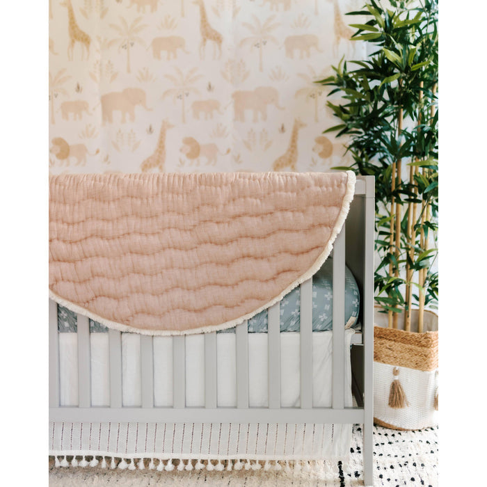 Crane Baby - Quilted Playmat - Ezra-Play Gyms + Play Mats-Posh Baby