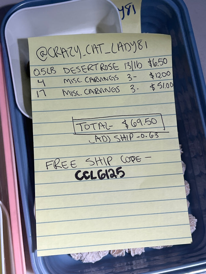 @crazy_cat_lady81 Wholesale Live Sale Invoice