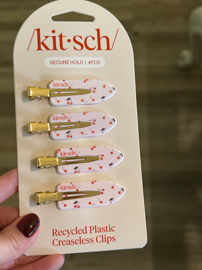 Creaseless Clips 4 pc / Cherry Print