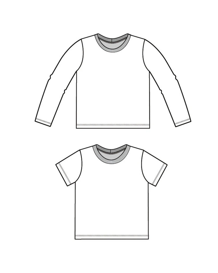 crew neck tee : 24