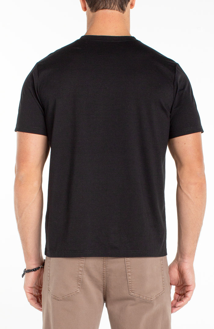 Crew Neck Tee in Black - Madison's Niche