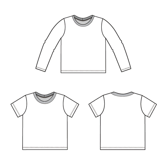 crew neck tee : K001