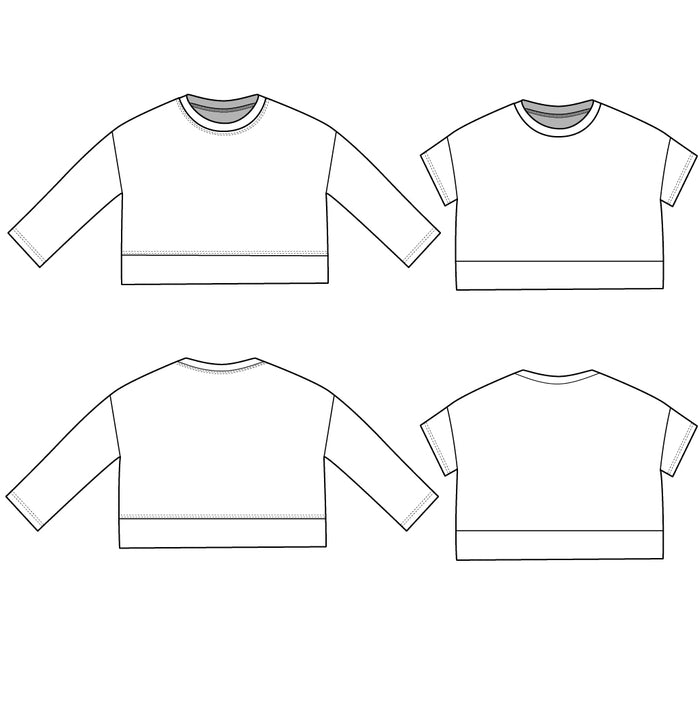 crop sweatshirt : 116