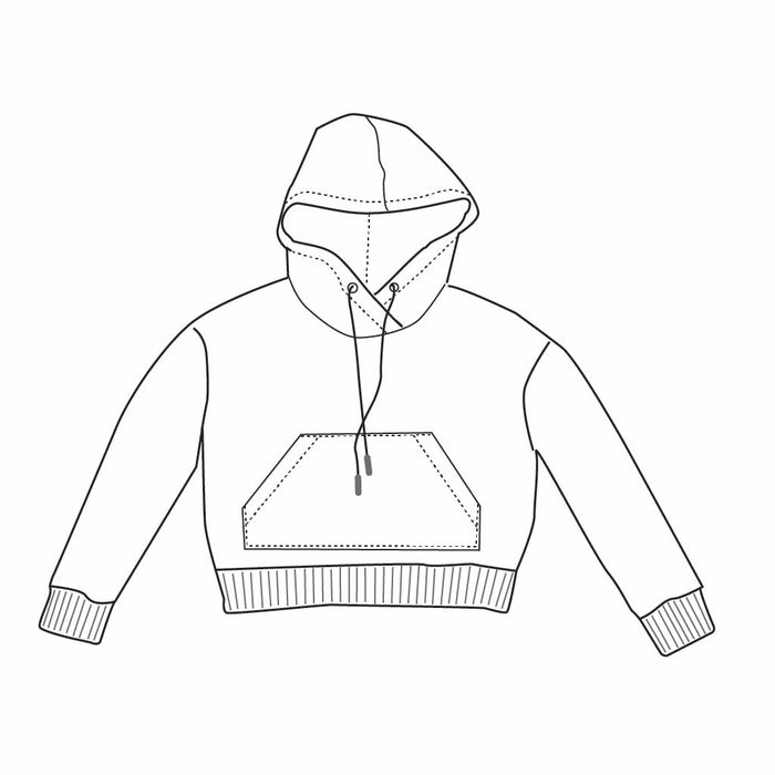 cropped hoodie : K022