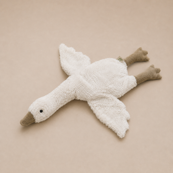 CUDDLY + HEAT PILLOW GOOSE SMALL - WHITE