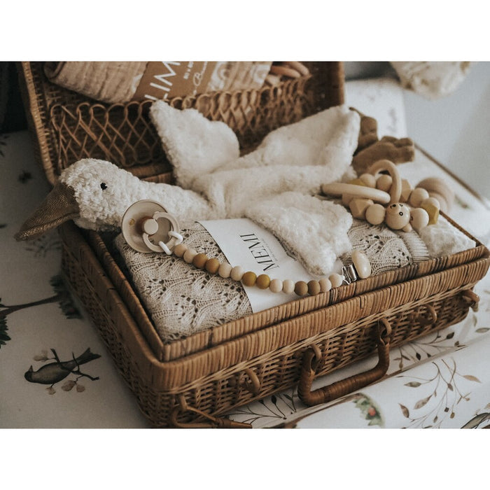 CUDDLY + HEAT PILLOW GOOSE SMALL - WHITE