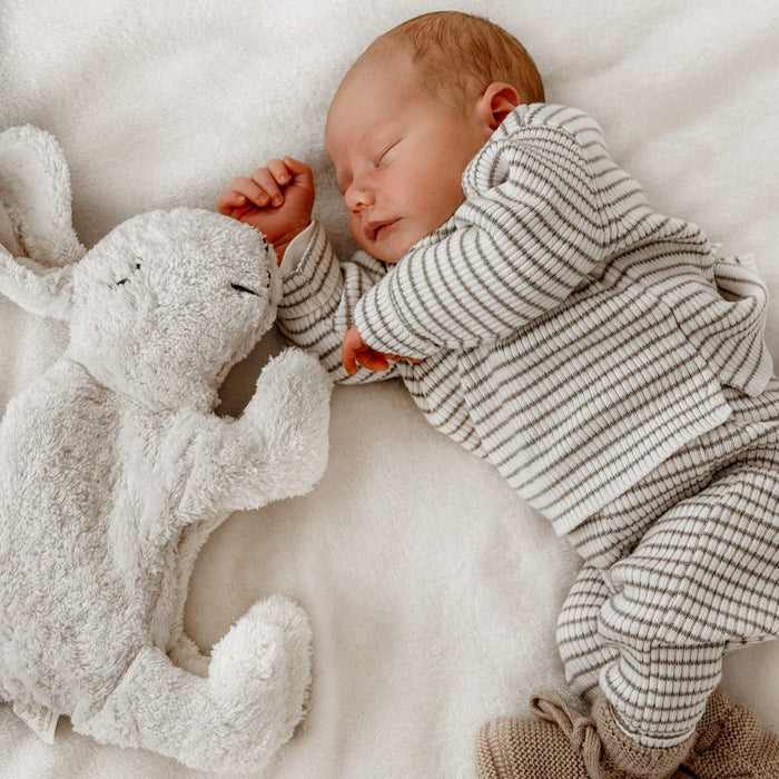 CUDDLY + HEAT PILLOW RABBIT SMALL - WHITE