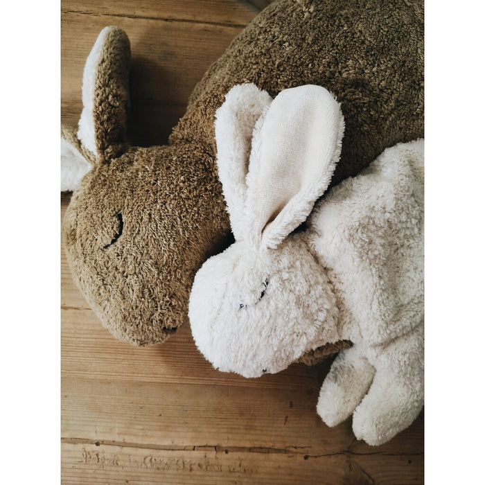 CUDDLY + HEAT PILLOW RABBIT SMALL - WHITE