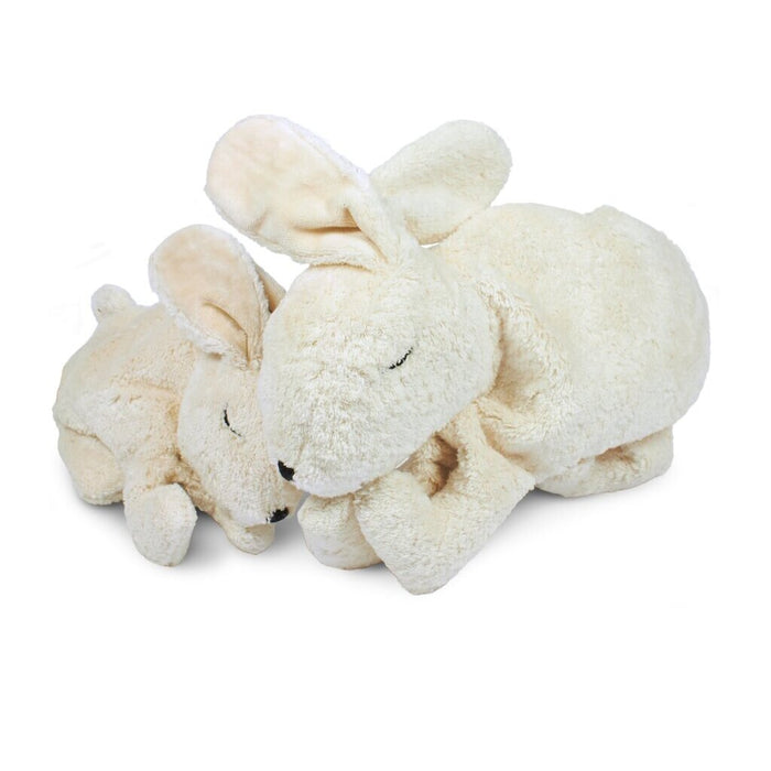 CUDDLY + HEAT PILLOW RABBIT SMALL - WHITE