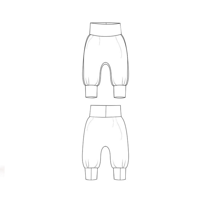 cuff waist harem pants : K024