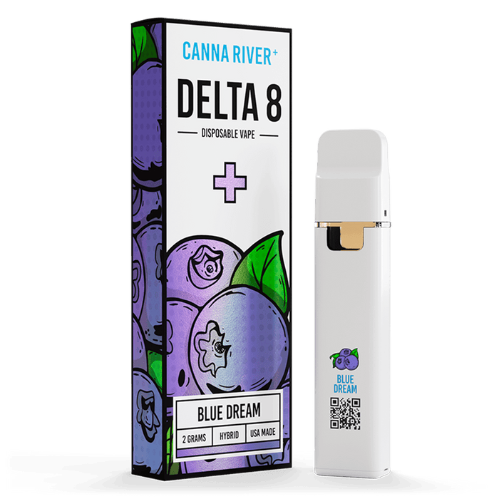 D8 Disposable Vape Canna River Delta 8 THC Blue Dream 2 Grams / 1 Unit
