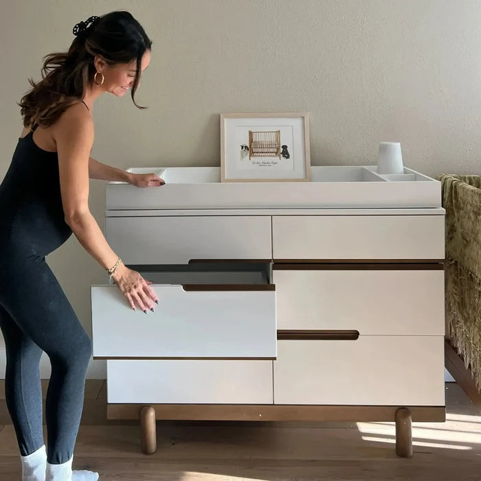 Dadada - 48" Painted Changing Tray for Soho & Bliss Dressers - White-Dressers + Changing Tables-Posh Baby