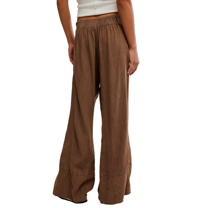 Day's End Linen Pull-On in Espresso - Madison's Niche