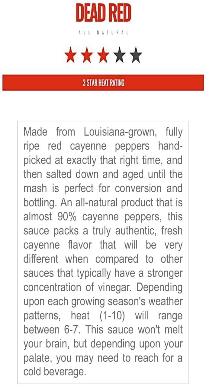 Dead Red Hot Sauce - Madison's Niche
