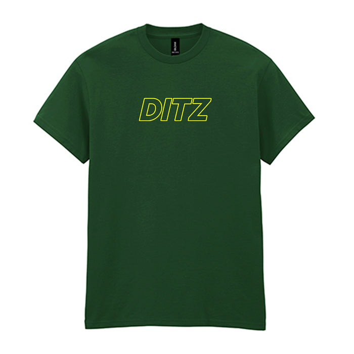 DITZ Logo Green T-Shirt - Bingo Merch