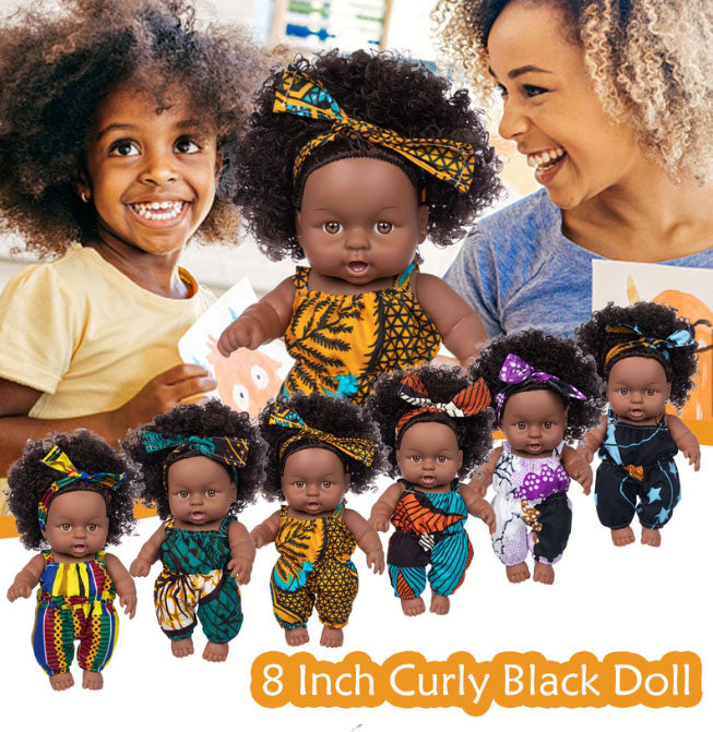 Doll: Black Mini size 8 inch. (Free Shipping)