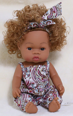 Doll: Sweet Cinnamon Black Baby Girl. Yes, Red Hair. (Free Shipping)
