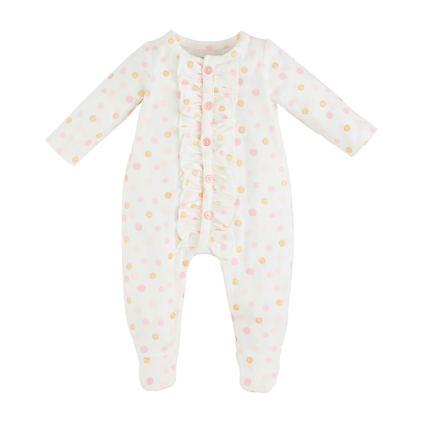 Dot Ruffle Sleeper - Madison's Niche
