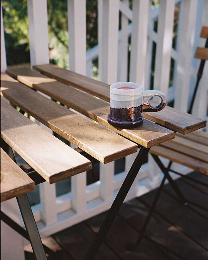 Double Dip Espresso Cup in Indigo by Peter Shire
