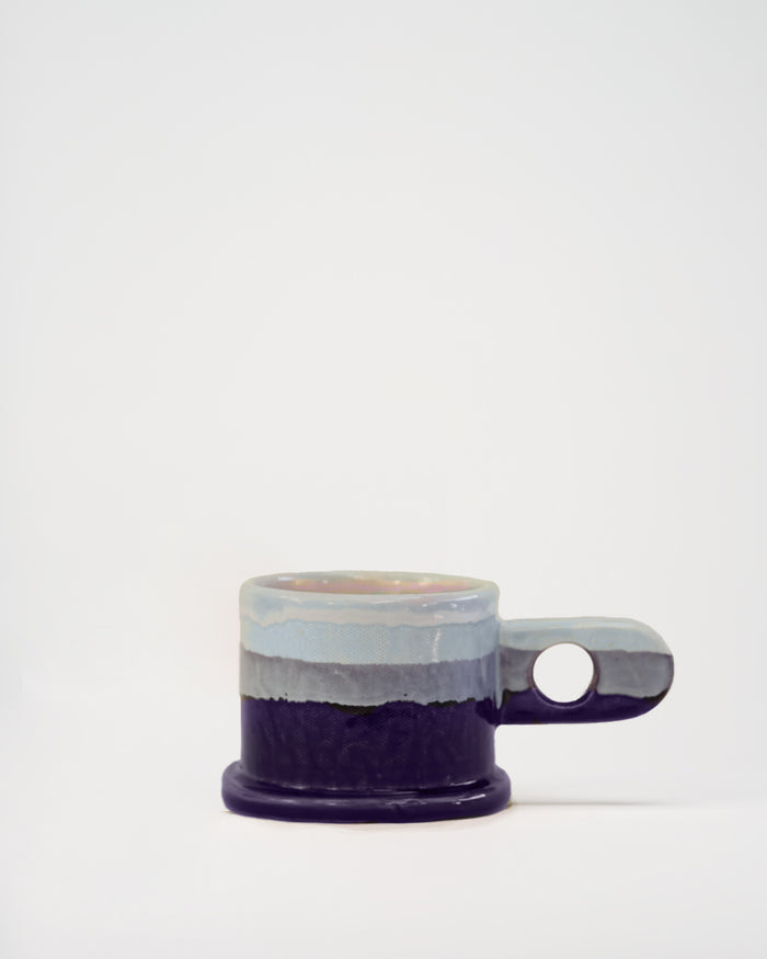 Double Dip Mug in Indigo by Peter Shire