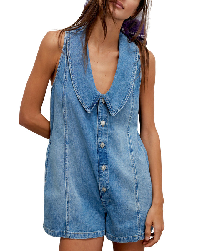 Dover Playsuit in Candy - Madison's Niche
