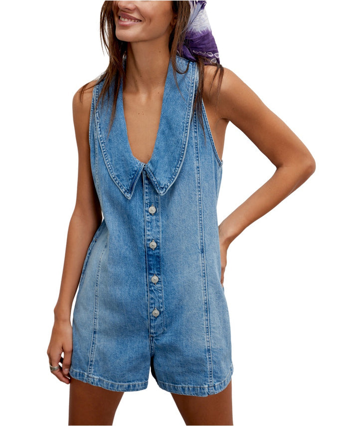Dover Playsuit in Candy - Madison's Niche