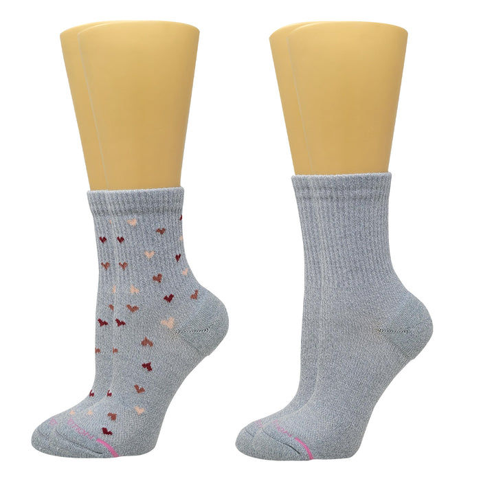 Dr. Motion Women's Mid-Crew Compression Socks 2 Pack