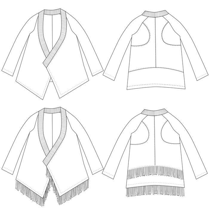 draped cardigan : SS02