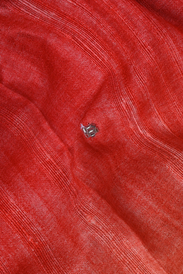 Dual Tone Pink Embroidered Dupion Silk Saree