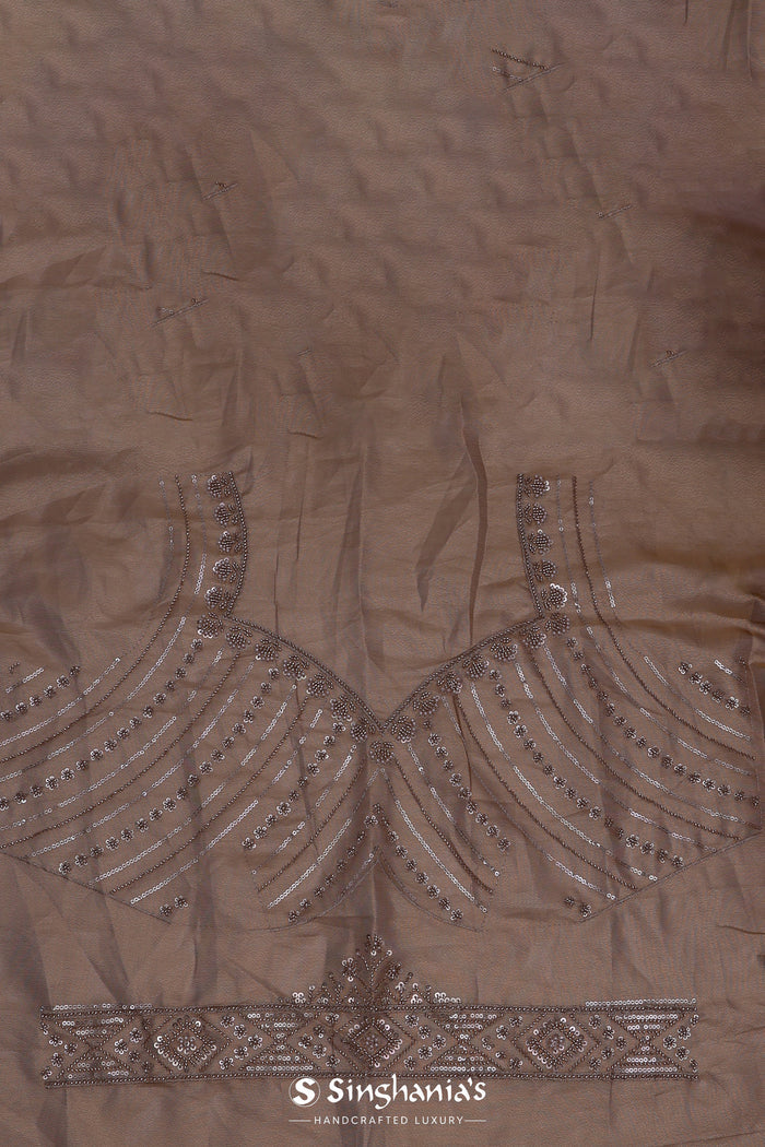 Dual Tone Tissue Fancy Saree With Cutdana Work